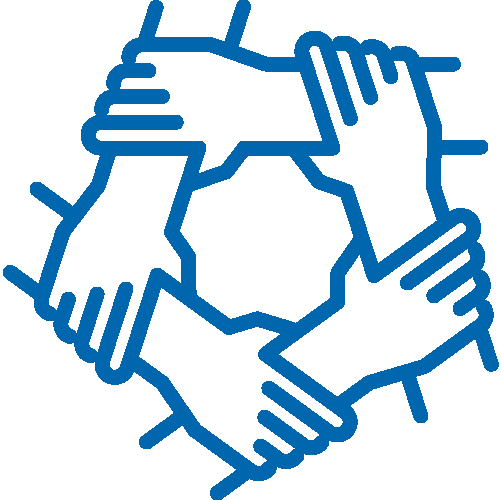 Illustration of hands helping